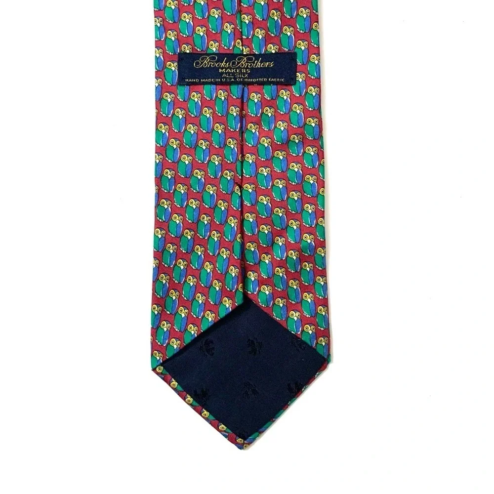 BROOKS BROTHERS Silk Tie, red and green